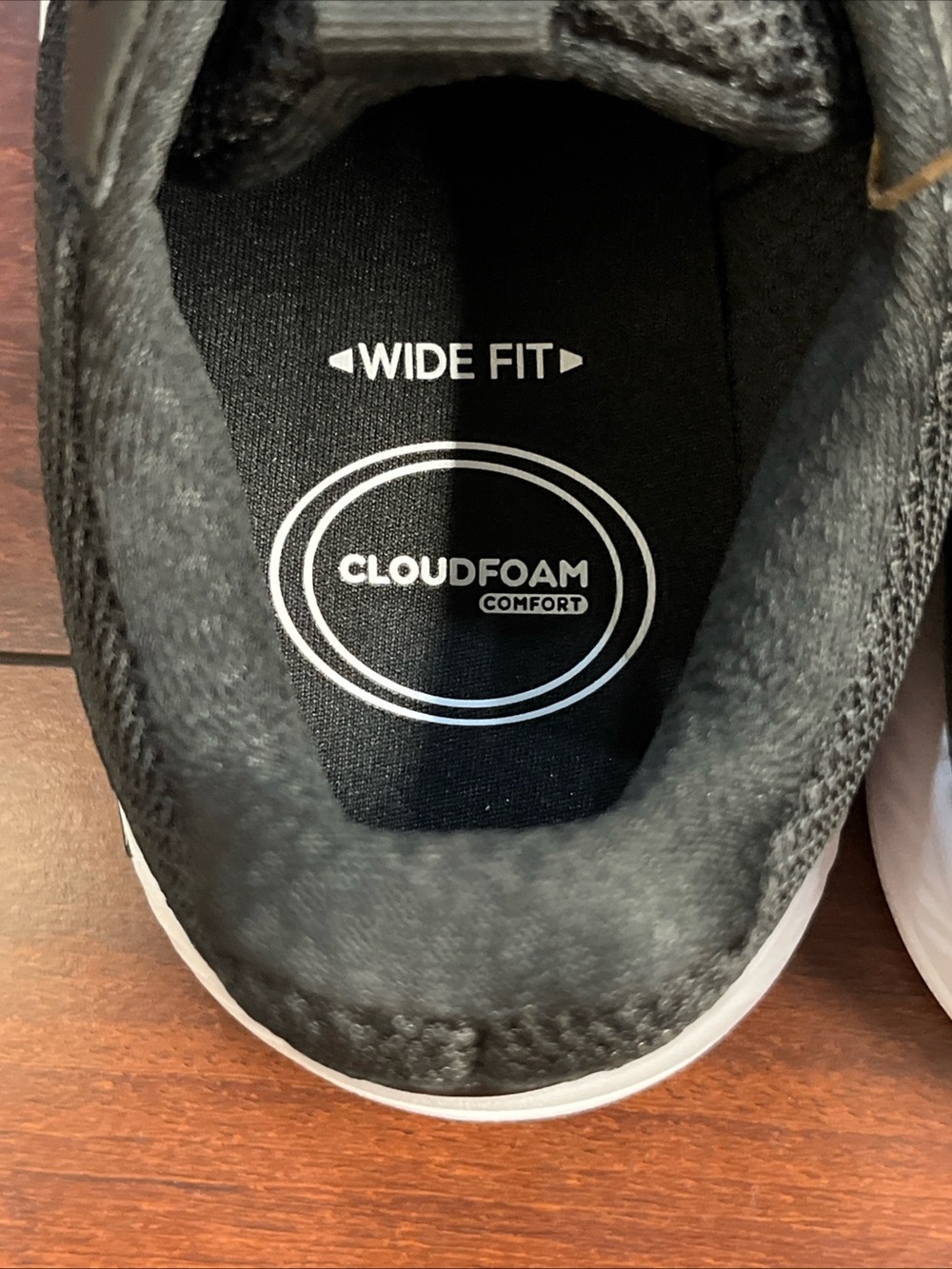 Womens 8.5 Adidas Cloudfoam Flex - Laces Black Shoe Sneaker Walking Running New - Picture 5 of 16
